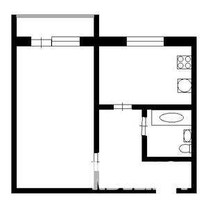 1-к квартира, вторичка, 34м2, 3/9 этаж